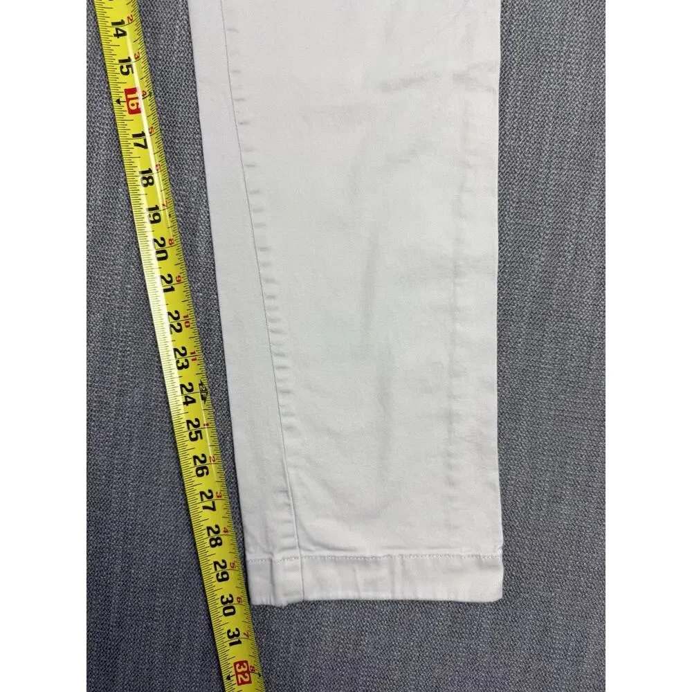 J.Crew Flex Slim Chino Pants Men’s 33x30 Cream Stretch Casual Cotton